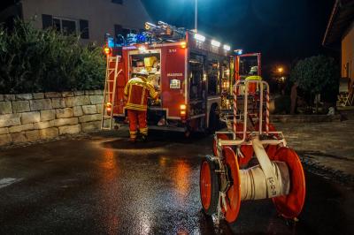 Filderstadt: Dachstuhlbrand in leer stehendem Gebaeude